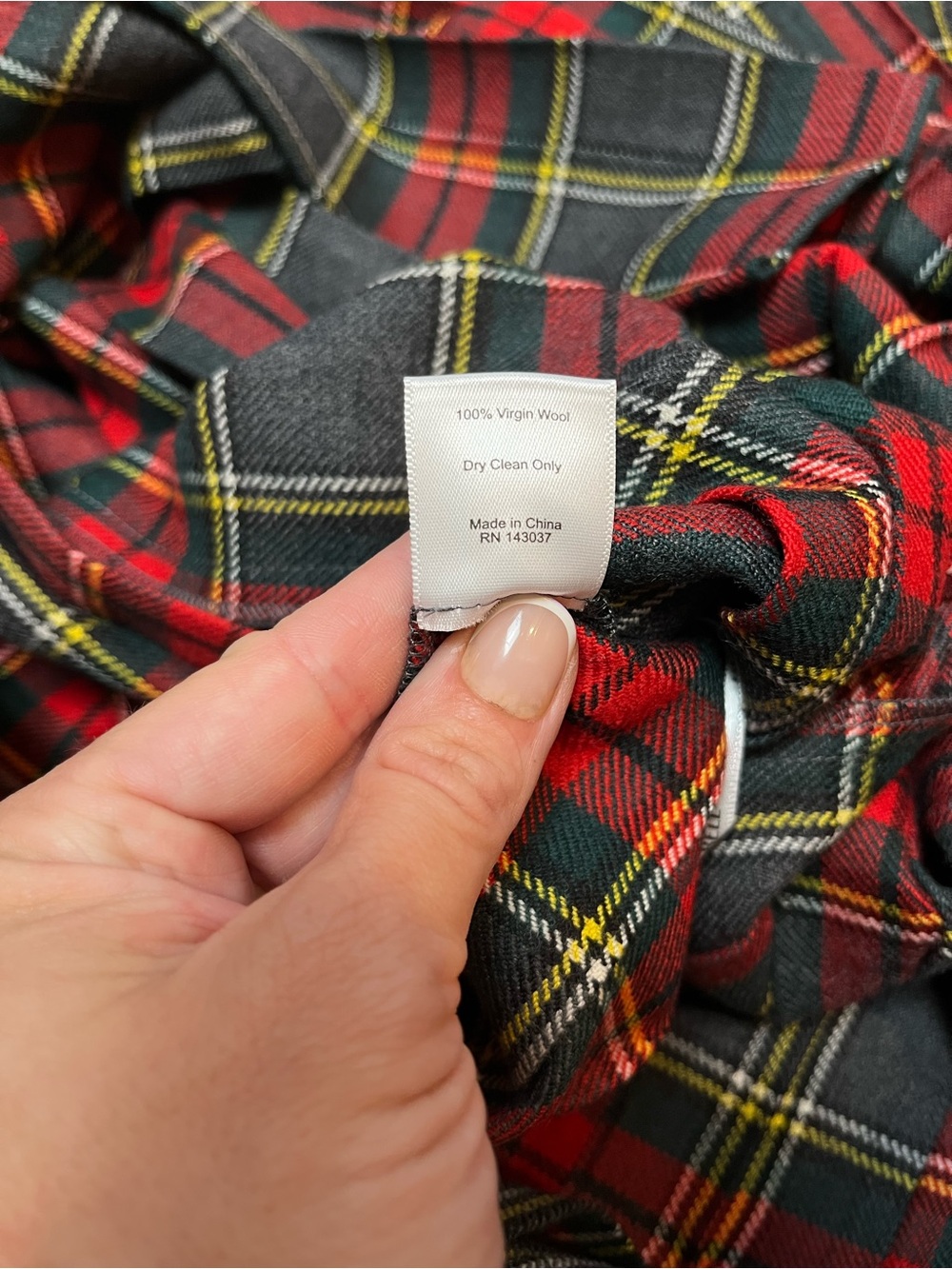 Hunter Bell Tartan Plaid Maxi Wool Skirt Size 4 - Picture 9 of 9